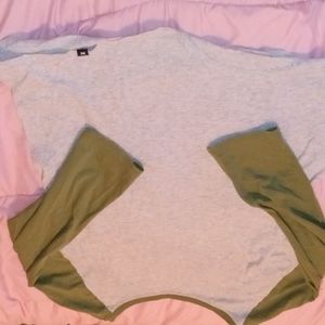 Green sleeved shirt